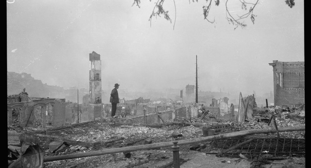 On the ruins (April 1906), Chinatown, San Francisco.