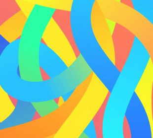 a colorful spiraling pattern