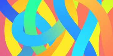 a colorful spiraling pattern