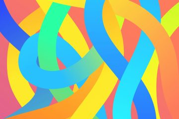 a colorful spiraling pattern